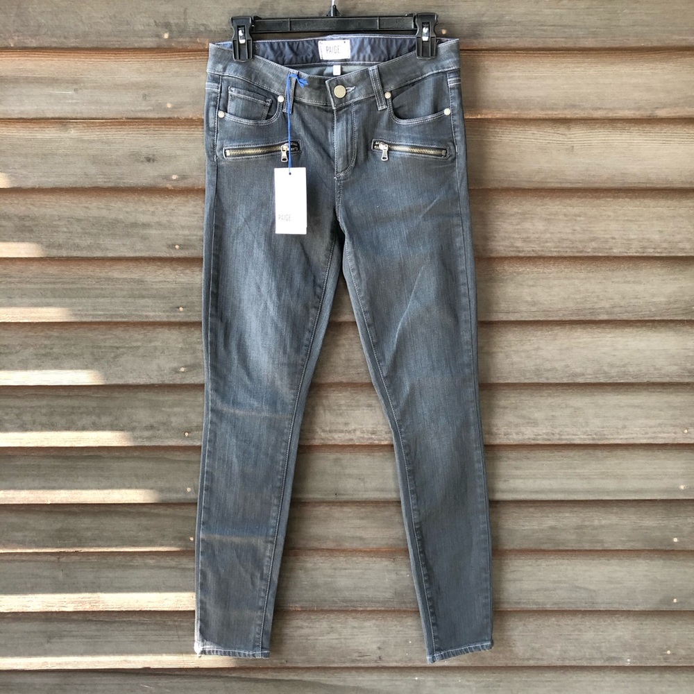 Paige Indio Zip Ultra Skinny Jeans